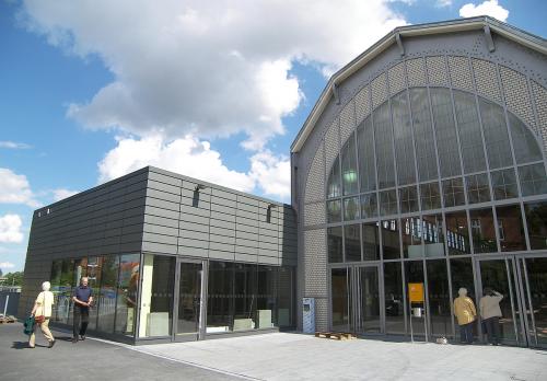 des neu restaurierten Lübecker Hauptbahnhof - vor der öffentlichen Freigabe